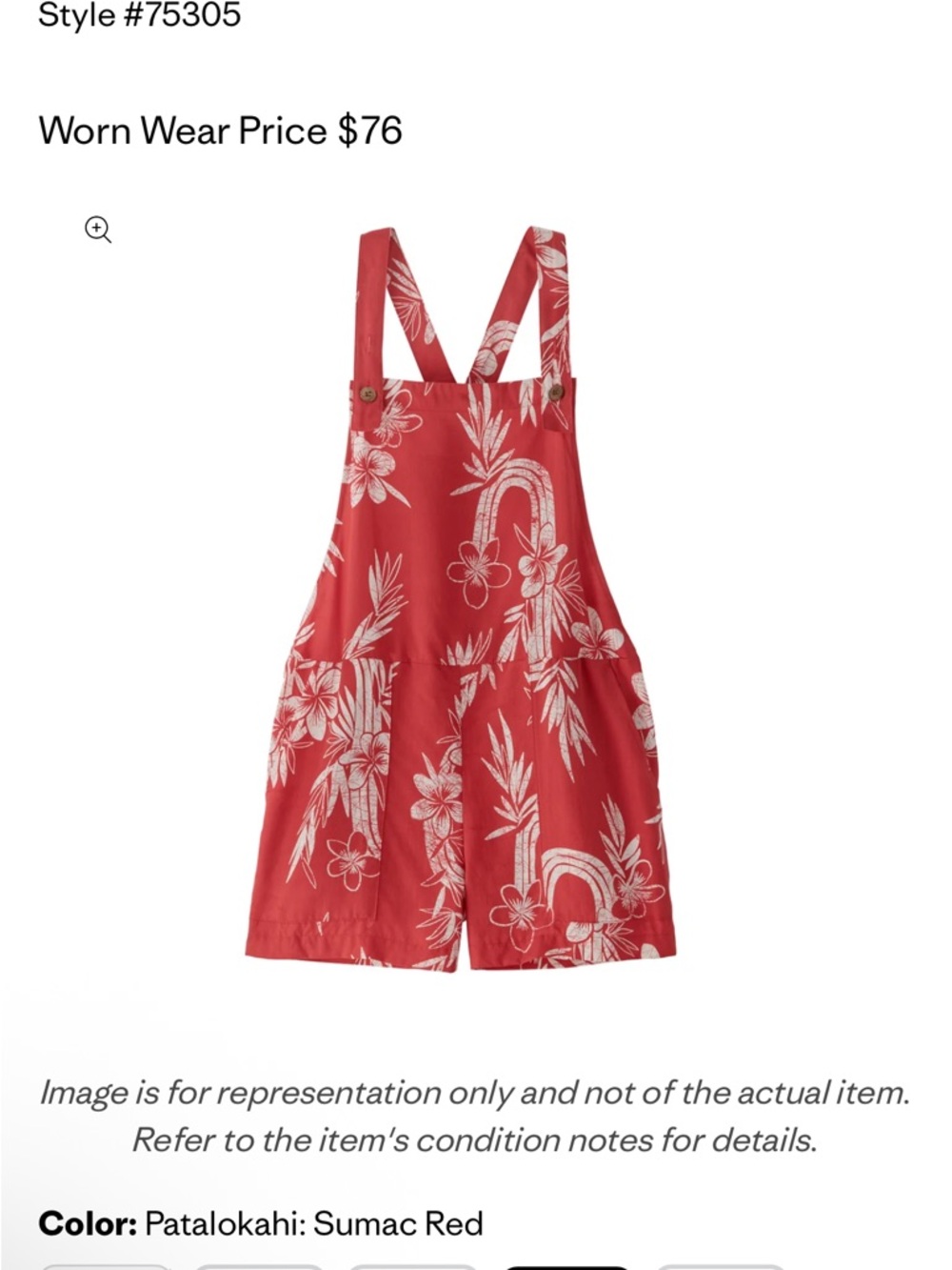 Women's Pataloha® Romper Sumac Red Size Small